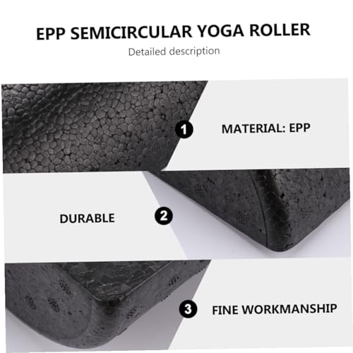SUPVOX 2 piezas Roller de masaje semicircular EPP para yoga y acupresión, columna para terapia muscular, accesorios de fitness y espalda miniatura 3