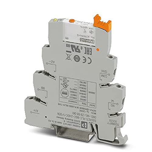 PHOENIX CONTACT PLC-RSC-24DC/1AU/MS/SEN - Modulo relè per funzioni di input, 1 chiusura, tensione di ingresso 24 V DC, confezione da 10