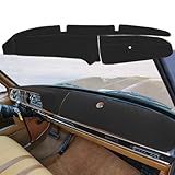 Yiz Dash Cover Mat Custom Fit for Plymouth Trailduster Trail Duster/Dodge Ramcharger D/W Series Power Wagon Pickup Truck Dashboard Cover Pad Carpet Protector J355 (Black)