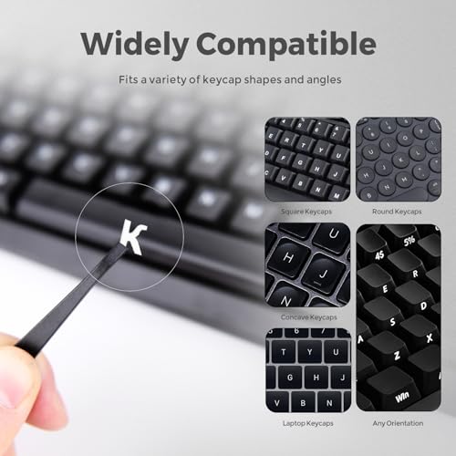 Pegatinas para Teclado Ruso, Letras Blancas 5 en 1 miniatura 5