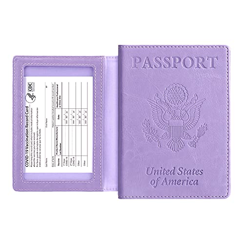 Passport-Wallets-Passport-Covers-labato-Upgraded-Passport-and-Vaccine-Card-Holder-Combo-Vaccine-Passport-Holders-PU-Leather-Wallet-for-Women-Men-Purple