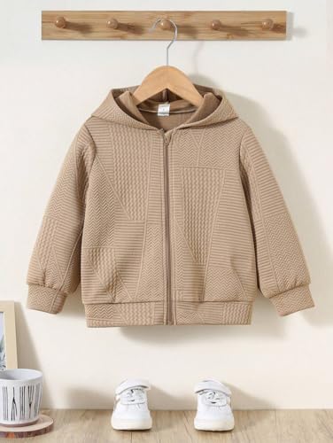 Image of URBAN OX Zipper Fleece Hoodies Jacket for Kids Boys and Girls | Fleece Sweater Black for boy Kids | Chiku Winter Sweaters for Boys and Girls | Hooded Sweatshirt