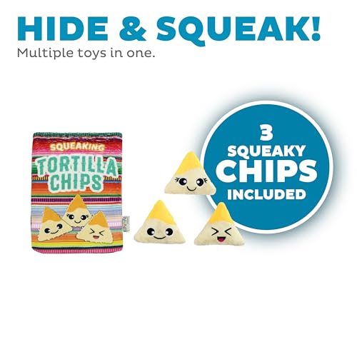 Image of Outward Hound Snack Bag Tortilla Chips Puzzle Squeaky Dog Toys
