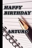 Photo Gallery happy birthday arturo notebook : blue elegant journal perfect as a gift for men: lined notebook /journal 110 pages 6"x9" inches Photo Gallery happy birthday arturo notebook : blue elegant journal perfect as a gift for men: lined notebook /journal 110 pages 6"x9" inches