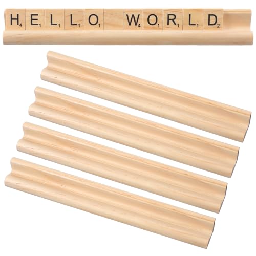 Oruola set de 4 soportes de dominó de madera