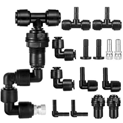 FOGWOWO 14 Pack Single-Head 1/4" Reptile Mister Nozzles Kit, Reptile