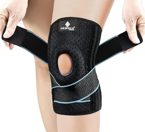 Image of NEENCA Professional Knee Brace, Compression Knee Sleeve with Patella Gel Pad & Side Stabilizers, Knee Support Bandage for Pain Relief, Medical Knee Pad for Running, Workout, Arthritis, Joint Recovery-Single