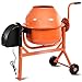 Goplus Electric Cement Concrete Mixer 1/2HP 2.2 Cubic Ft Barrow Machine for Mixing Mortar, Stucco and Seeds