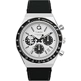 Timex Men's Peanuts Q 40mm Watch - Black Strap White Dial Stainless Steel Case