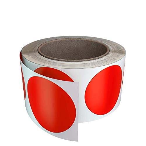 Rouleaux d'étiquettes autocollantes rondes 50mm pour organiser les cartons de déménagement