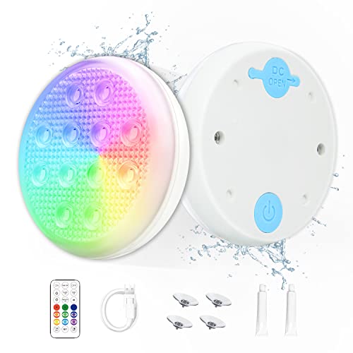Geekman Rechargeable Underwater LED Pool Lights (1 Pack)