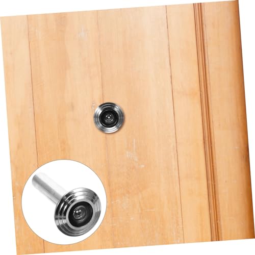 Mirilla para puerta con cubierta de privacidad resistente, visor de metal para seguridad en hogar, apartamento y hotel, instalación fácil, ángulo amplio de visión y diseño robusto miniatura 6