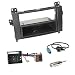 Produktbild Autoradio Doppel 2-DIN Blende Einbaurahmen Radioblende + Fach + Quadlock - ISO Radio Adapter für Mercedes A-Klasse (W169) A-Klasse 11/04-07/10 B-Klasse 06/05-06/11 Vito/Viano (W639) 04/06-05/14