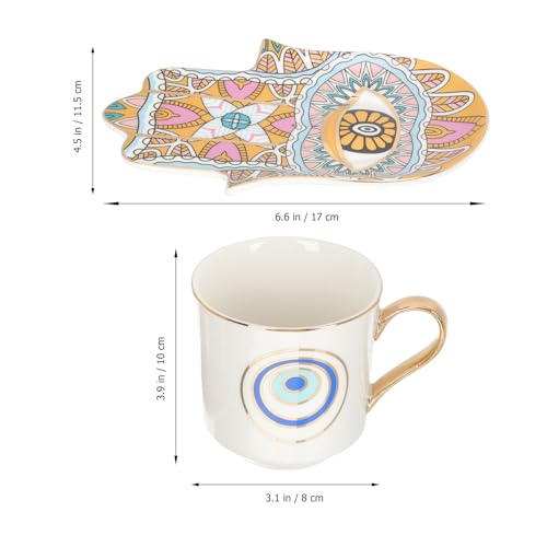 Taza de café de cerámica fácil de mantener con asa cómoda para el día a día 3