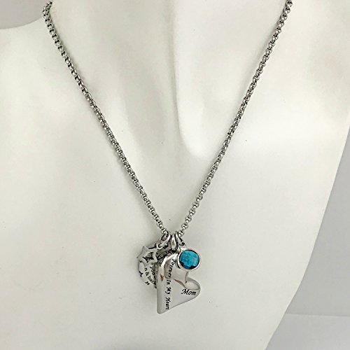 Youfeng Urn Necklaces For Ashes I Love You To The Moon And Back For Mom Cremation Urn Locket Birthstone Jewelry (December Urn Necklace) #TOP5