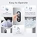 ecozy Nugget Ice Maker Countertop with Handle, Pebble Ice in 5 Mins, 33 lbs Per Day, Self-Cleaning Ice Machine with Ice Bags and Scoop, Portable Ice Maker for Kitchen, Bar, Parties, Camping, RV