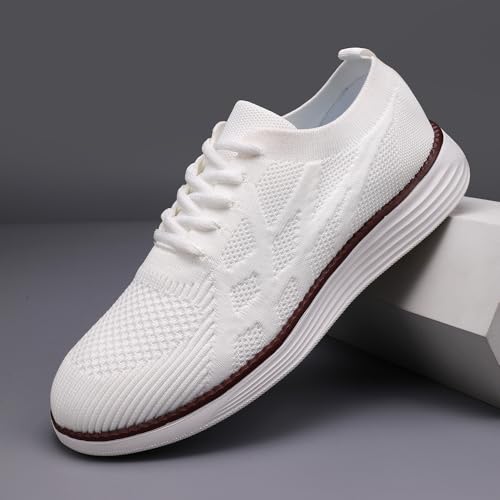Image of Men Non-Slip Work Shoes Tennis Gym Sneakers Breathable Slip Resistant Lightweight and Comfortable for All-Day Wear Sports and Walking