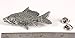 Carp, Fish Pin, Pewter, F077, 2 1/2”, American carp, Common, Mirror, Fishing, Lapel Pin, Hat, Pins, Brooch, Brooches, Jewelry, Gift, 100% Handmade in the USA, 200 Fish Designs Available.