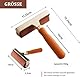 HXBYX Brayer Floor Roller Vinylroller Gummiroller Kleber Laminat Roller, Anti-Rutsch-Band Bauwerkzeuge für Boot Bodenbelag installieren, Boot Decking Marine Teppich Presse, 4.3× 6, Braun