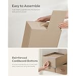 SONGMICS 4 Pack Drawer Clothes Organizers, Large Size 6-Compartment - Image 5