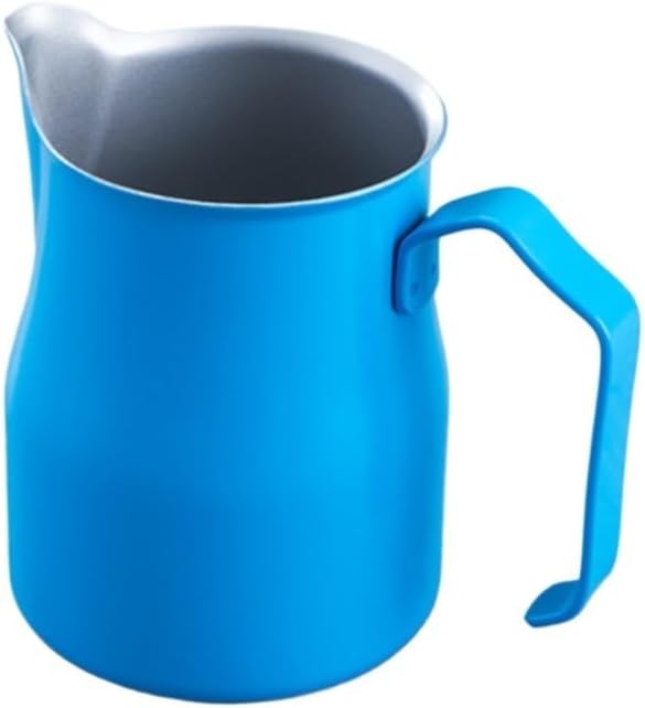 Milk Frothing Pitcher Double Layered Insulated Milk Frother Cup for Making Coffee for Coffee Latte Art(550ml)