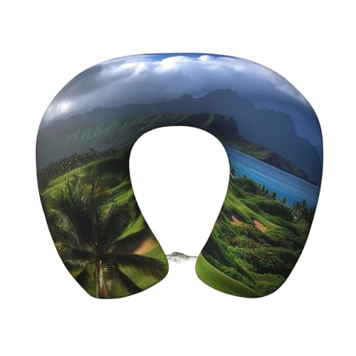 Almohada de memoria ergonómica para viaje 30x25 cm miniatura 1