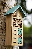 ALAYSTAR Refugio de nido de jardín de madera premium para abejas, insectos, hormigas, escarabajos de señora y todo tipo de insectos (pequeño insecto de madera en el hogar)
