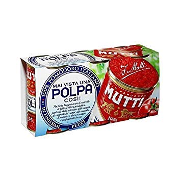 Mutti Tomates Finamente Picada 3 X 400G - Paquete de 2