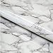 Adhesive Craft Marble Vinyl Paper Roll Granite Gray/White | Perfect for Kitchen & Bathroom Countertop Upgrades | Cover Cabinets Furniture Walls with Thick Waterproof Peel and Stick Contact Wallpaper