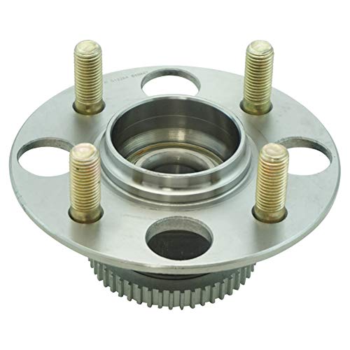 Image of TRQ 2 Piece Rear Wheel Bearing & Hub Assembly Set Compatible with 2000-2006 Honda Insight