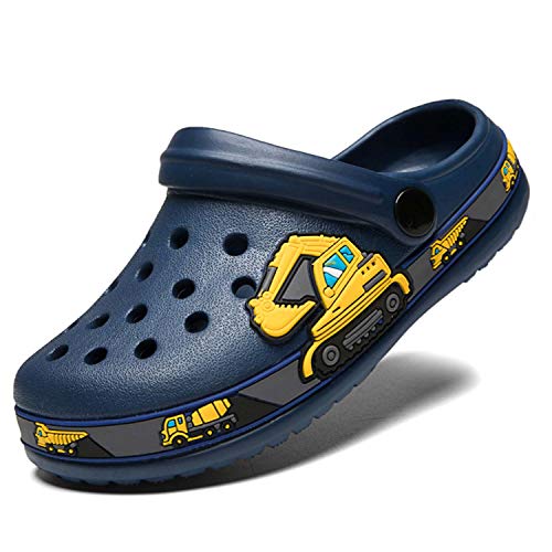 Meidiastra Kids Boys Girls Cartoon Clogs Slippers Toddler Slip On Lightweight Beach Pool Sandals