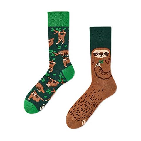 Many Mornings - Socks - Green Patterned - Sloth - Froginlove - Green - 6/8 Cover