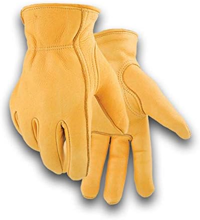 Winter Work Gloves - 855 Leather Driving and Motorcycle Gloves for Men
