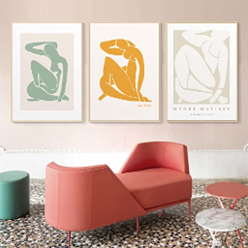Affiche Henri Matisse pour un salon scandinave élégant et peinture sur toile vintage