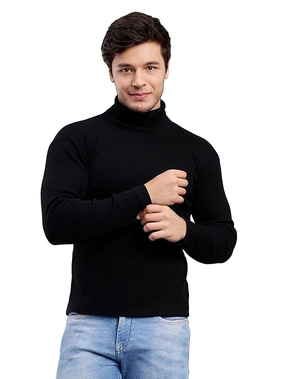 HIGH Neck Sweater for Men - Black