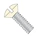6-32 x 1/2" Machine Screws/Slotted/Oval (Ivory) / Steel/Zinc/Heads Painted Ivory (Carton: 10,000 pcs)