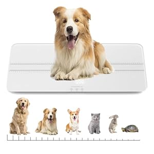 Digital Pet Scale, Baby Scale – Measuring Range 0.45lbs-220lbs for Small-Medium Dogs/Large Cat (White)