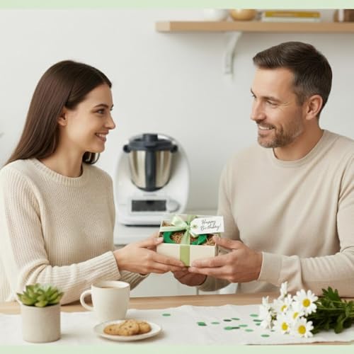 AEUXZA Set de 2 Anillos de Sellado de Repuesto para Thermomix TM5 TM6 – Junta de Silicona para Cuchillas – Accesorios Antifugas para Robots de Cocina Bimby, Verde - imagen 6