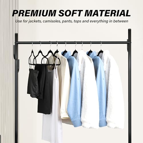 Simple Deluxe HKHANGVELVET70BLK Velvet Hangers 70 Pack thumb #5