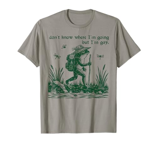 Frog Dont Know Where Im Going But Im Gay LGBTQ Men Women T-Shirt