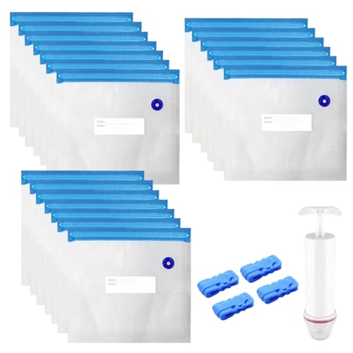 20 Stück 21x22cm Vakuumbeutel Lebensmittel Wiederverwendbar mit Ventil Reißverschluss Pumpe Dichtungsklammern Vakuumversiegelte Bags Sous Vide Vakuumierbeutel Vakuumierer Zuhörer Essen Fleisch 20 Stück 21x22cm Vakuumbeutel Lebensmittel Wiederverwendbar mit Ventil Reißverschluss Pumpe Dichtungsklammern Vakuumversiegelte Bags Sous Vide Vakuumierbeutel Vakuumierer Zuhörer Essen Fleisch
