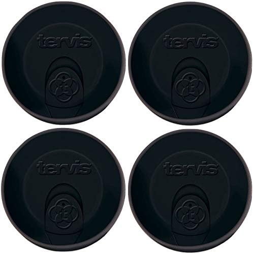 Tervis Travel Lids 16 oz, Black (Set of 4) | Great For Both Hot and Cold Liquids | Dishwasher Safe (Top Rack Only) image 2