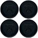 Tervis Travel Lids 16 oz, Black (Set of 4) | Great For Both Hot and Cold Liquids | Dishwasher Safe (Top Rack Only)