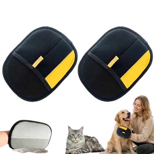 Le Comptoir Animalier FurFree - Gant Anti Poils Animaux Réutilisable et Écologique pour Nettoyer Canapé Vêtements et Toiletter Chat Chien (2 Gant)