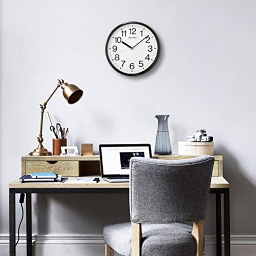 Seiko 12 Inch Business Wall Clock, Black #TOP3