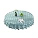 Produktbild LYQQQQ wasserdichte, ölbeständige, verbrühschutzfreie Einweg-Tischdecke, Gartentischdecke, PVC-Kunststoff-Tischdecke, Restaurant, runder Tisch, Tischmatte (Size : Diameter 340cm)