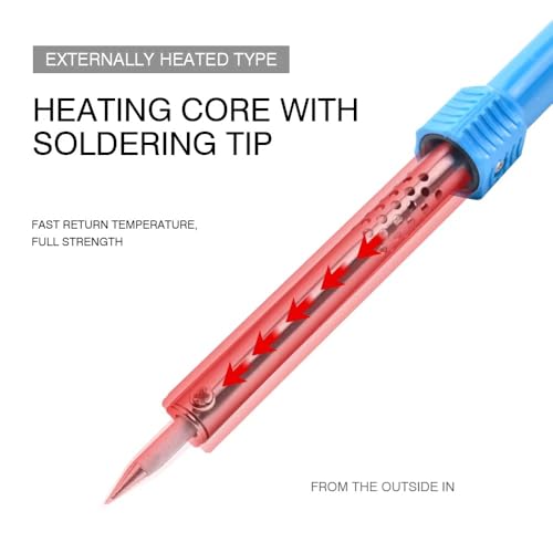 Image of Electric Soldering Iron 60W- 220V | Electric Welding Solder, Fast Heating Repair Tool with Hot Melt Feature | Ideal for Electronics, PCB, DIY Projects & Home Repairs