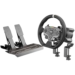 MOZA R3 Steering Wheel and Pedals Kit for Xbox(official Licensed) & PC: 3.9Nm Direct Drive WheelBase, 11-inch Racing Wheel, Pedals and Desk Clamp All-in-One Gaming Racing Simulator