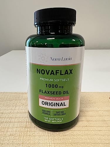 Natural Organic Flaxseed Oil 1,000 Mg, Essential Omega 3 6 9 Natural Ala Healthy Hair Skin And Nails Gluten Free, Non-Gmo, Hexane Free 100 Liquid Softgels #TOP7