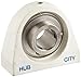 Hub City TPB250CTWX1-1/4 Tapped Base Pillow Block Mounted Bearing, Normal Duty, Relube, Setscrew Locking Collar, Wide Inner Race, Composite Housing, Stainless Insert, 1-1/4" Bore, 1.95" Length Through Bore, 3.25" Mounting Hole Spacing, 1.875" Base To Height